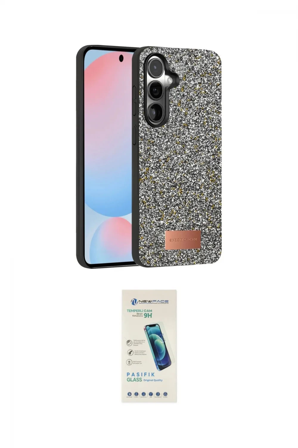 ieg™ Galaxy S24 Kılıf Vadi Klasik Serisi - Şeffaf Pasifik Cam Ekran Koruyucu