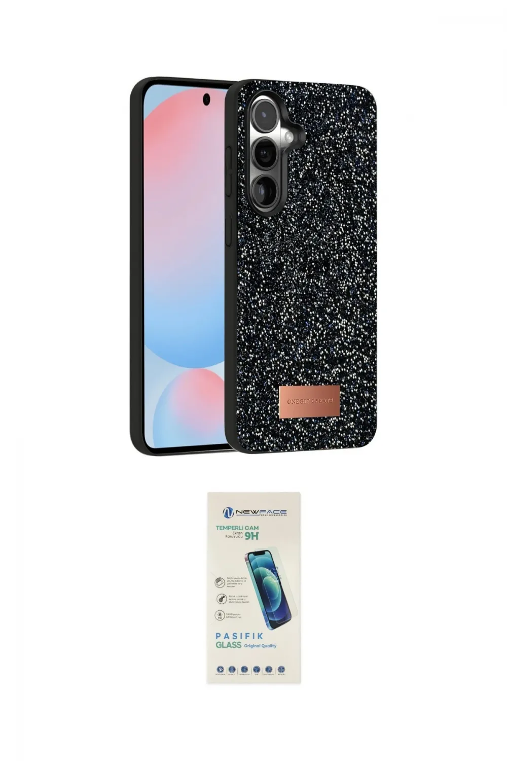 ieg™ Galaxy S24 Kılıf Vadi Klasik Serisi - Şeffaf Pasifik Cam Ekran Koruyucu