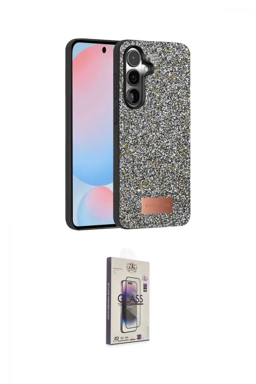 ieg™ Galaxy S24 Kılıf Vadi Klasik Serisi - Siyah Bilvis 3D Cam Ekran Koruyucu