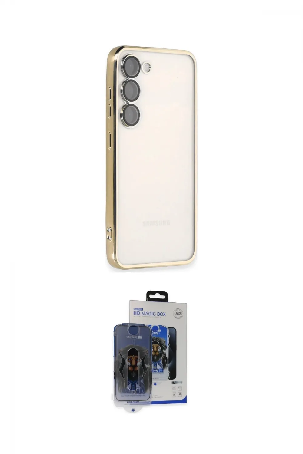 ieg™ Galaxy S24 Kılıf Vadi Minimal - Siyah Vanessa Magic Cam