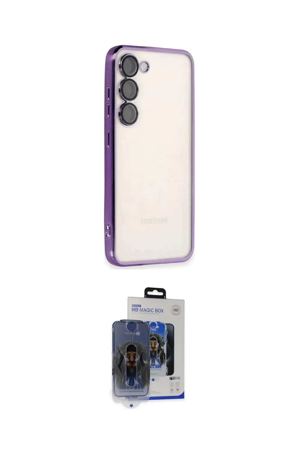 ieg™ Galaxy S24 Kılıf Vadi Minimal - Siyah Vanessa Magic Cam