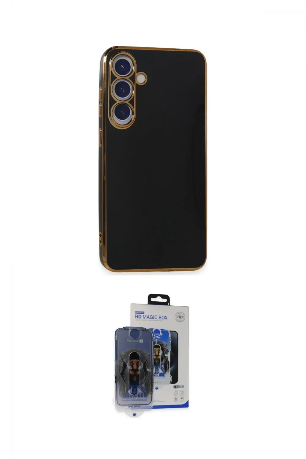 ieg™ Galaxy S24 Kılıf Yankı Serisi - Siyah Vanessa Magic Cam