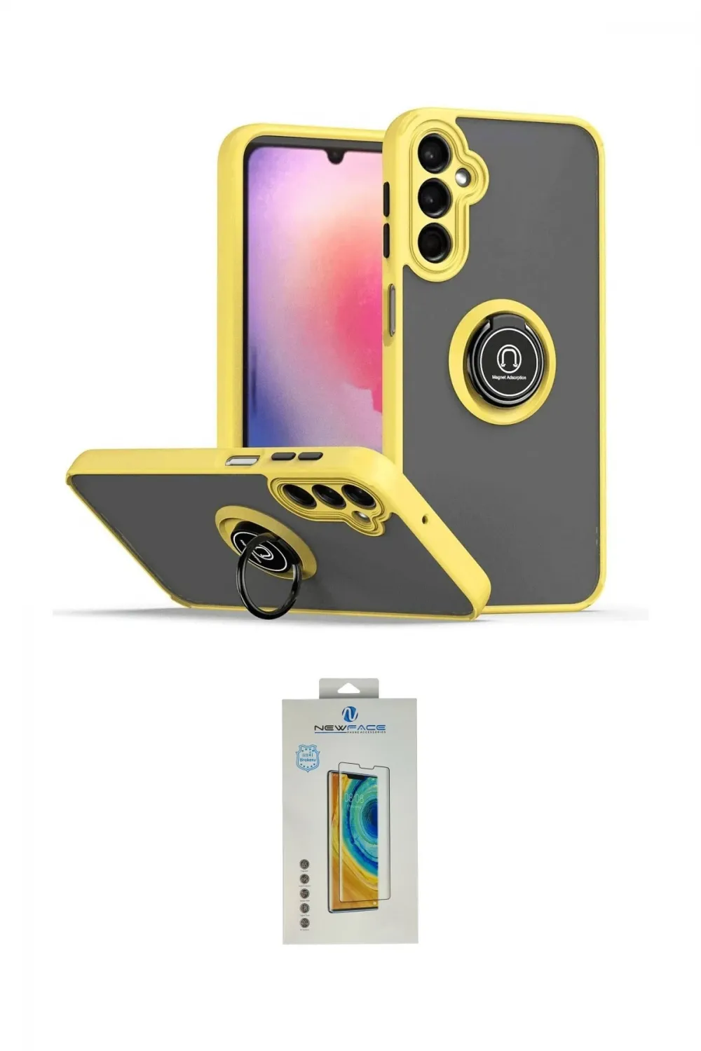 ieg™ Galaxy S24 Kılıf Yörünge Çizgi - Siyah Polymer Nano Ekran Koruyucu