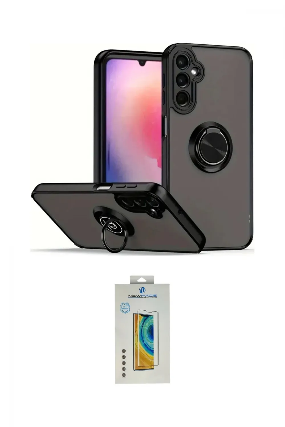 ieg™ Galaxy S24 Kılıf Yörünge Çizgi - Siyah Polymer Nano Ekran Koruyucu