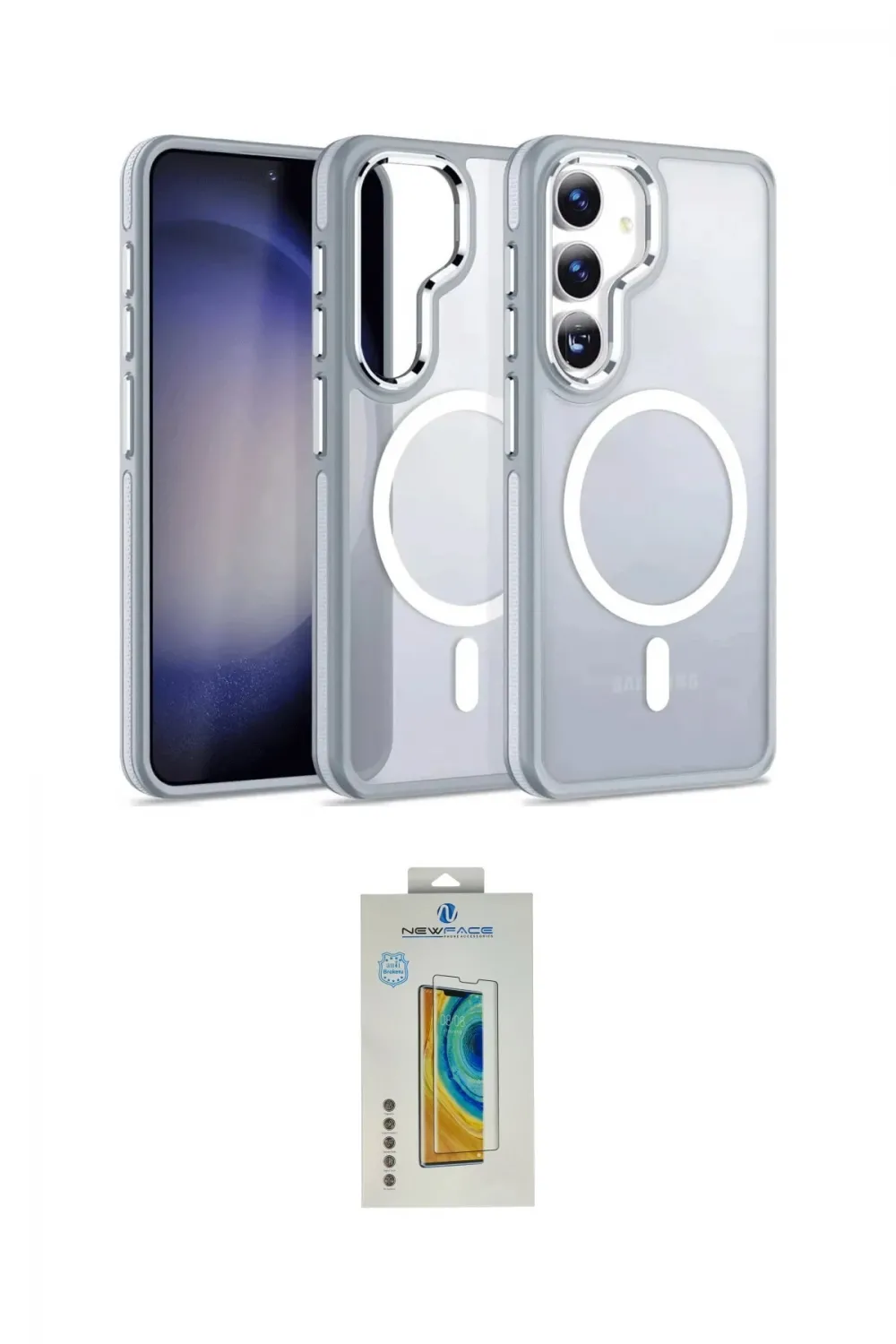 ieg™ Galaxy S24 Kılıf Yörünge Klasik - Siyah Polymer Nano Ekran Koruyucu