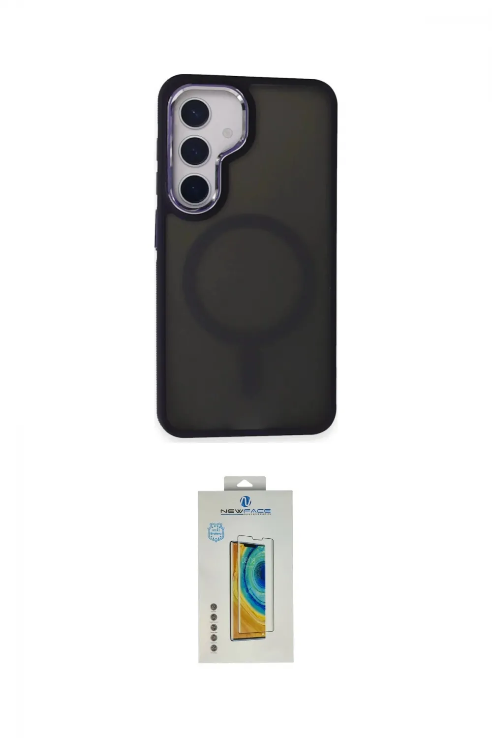 ieg™ Galaxy S24 Kılıf Yörünge Klasik - Siyah Polymer Nano Ekran Koruyucu