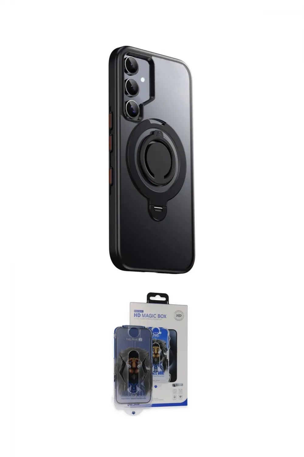 ieg™ Galaxy S24 Kılıf Zirve Çizgi Prime - Siyah Vanessa Magic Cam