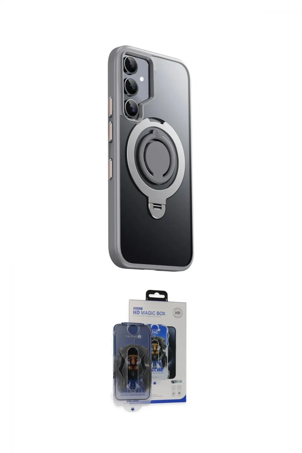 ieg™ Galaxy S24 Kılıf Zirve Çizgi Prime - Siyah Vanessa Magic Cam
