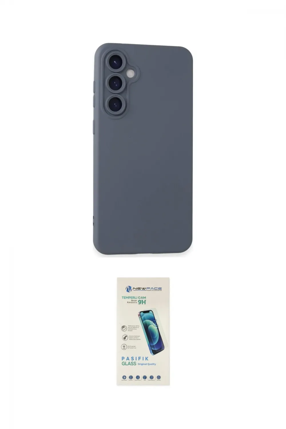 ieg™ Galaxy S24 Plus Kılıf Ahenk Serisi - Şeffaf Pasifik Cam Ekran Koruyucu