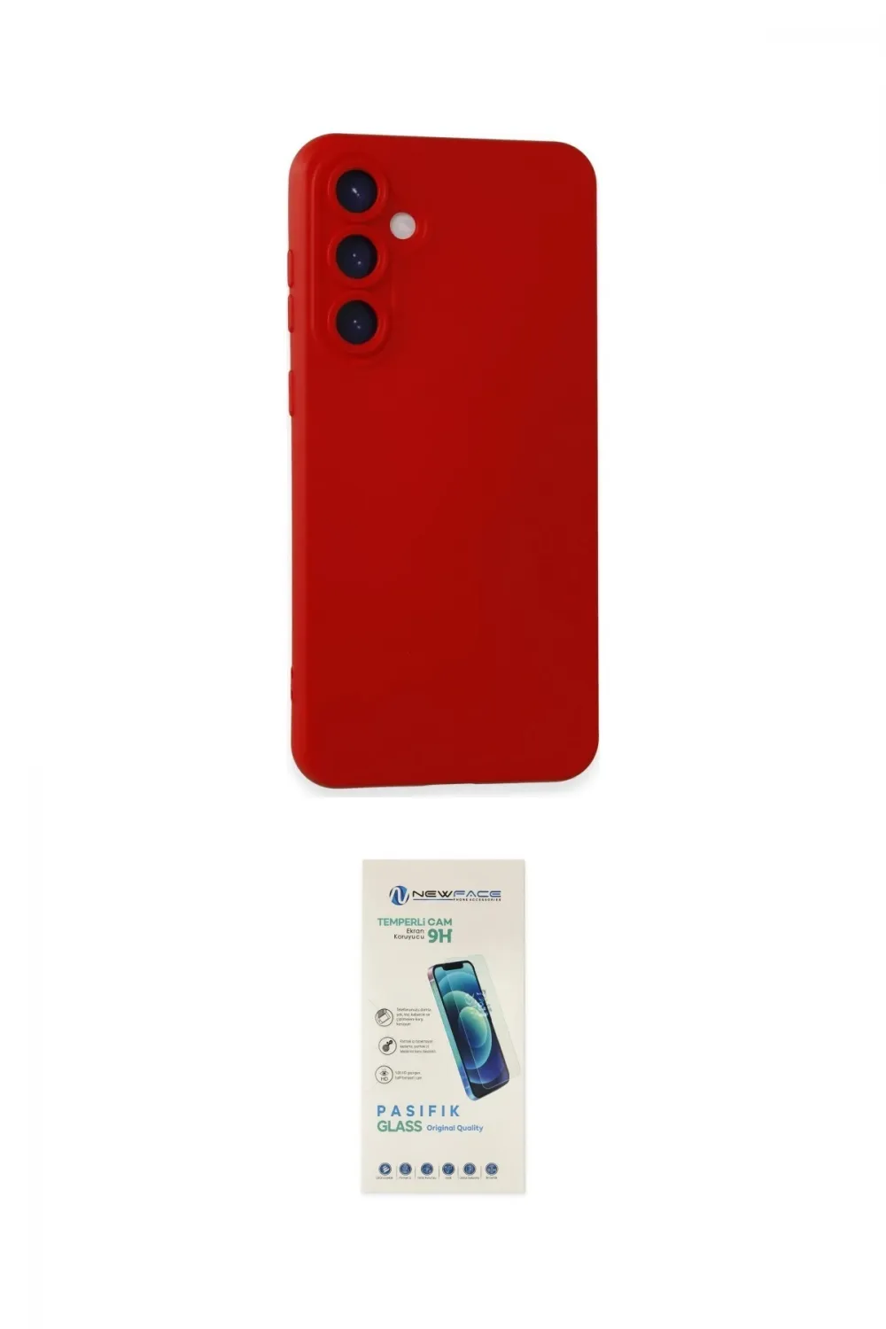 ieg™ Galaxy S24 Plus Kılıf Ahenk Serisi - Şeffaf Pasifik Cam Ekran Koruyucu