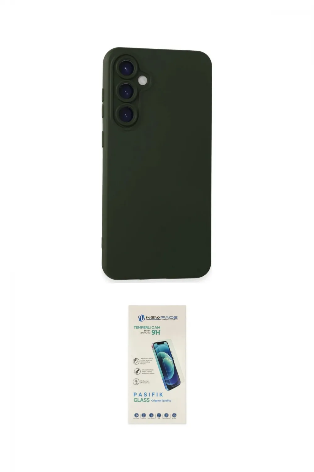 ieg™ Galaxy S24 Plus Kılıf Ahenk Serisi - Şeffaf Pasifik Cam Ekran Koruyucu