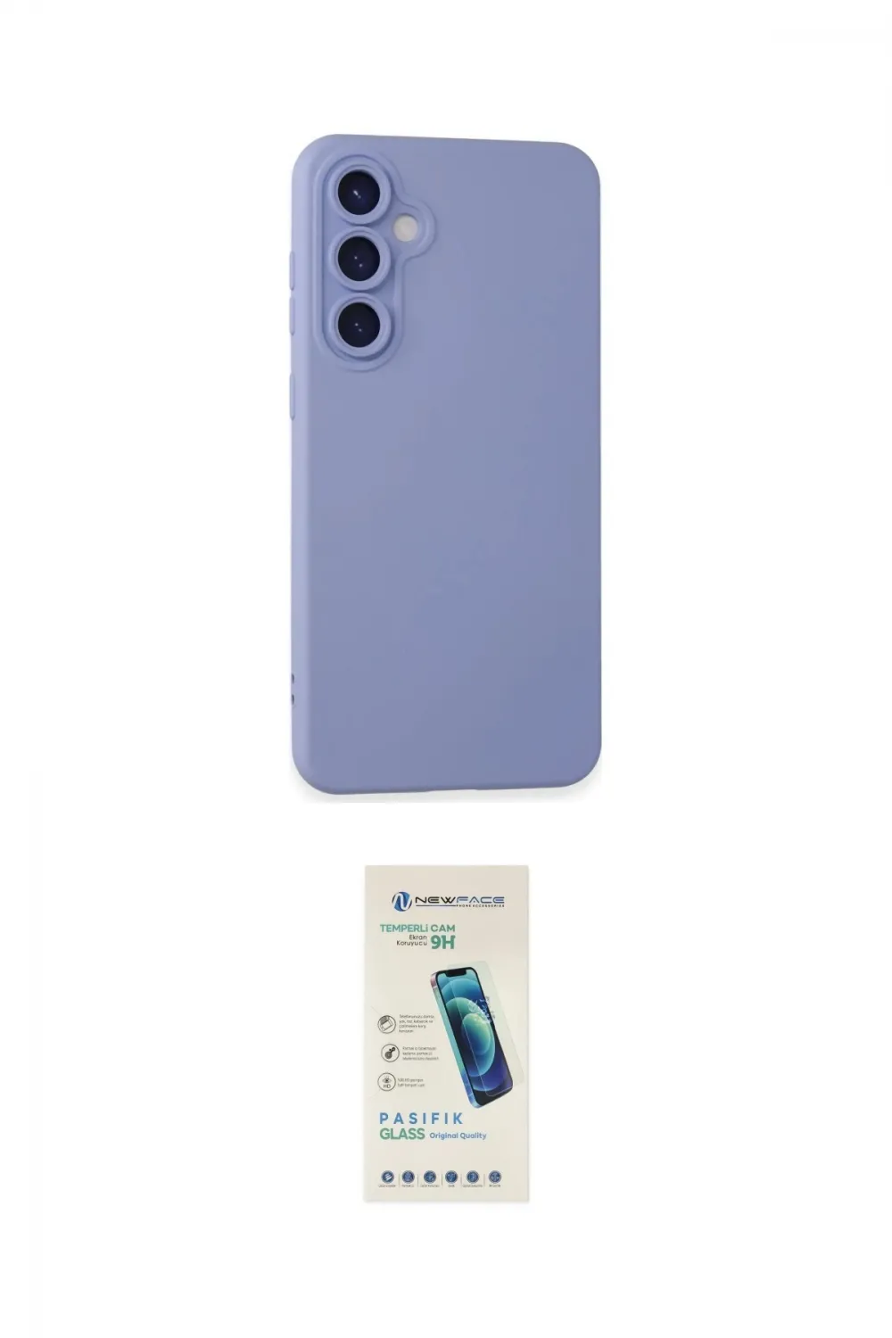 ieg™ Galaxy S24 Plus Kılıf Ahenk Serisi - Şeffaf Pasifik Cam Ekran Koruyucu