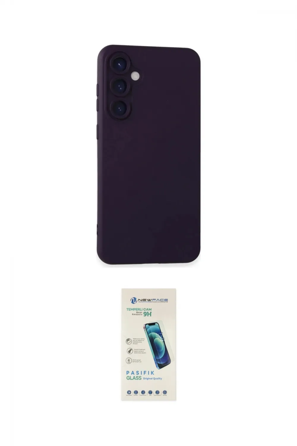 ieg™ Galaxy S24 Plus Kılıf Ahenk Serisi - Şeffaf Pasifik Cam Ekran Koruyucu