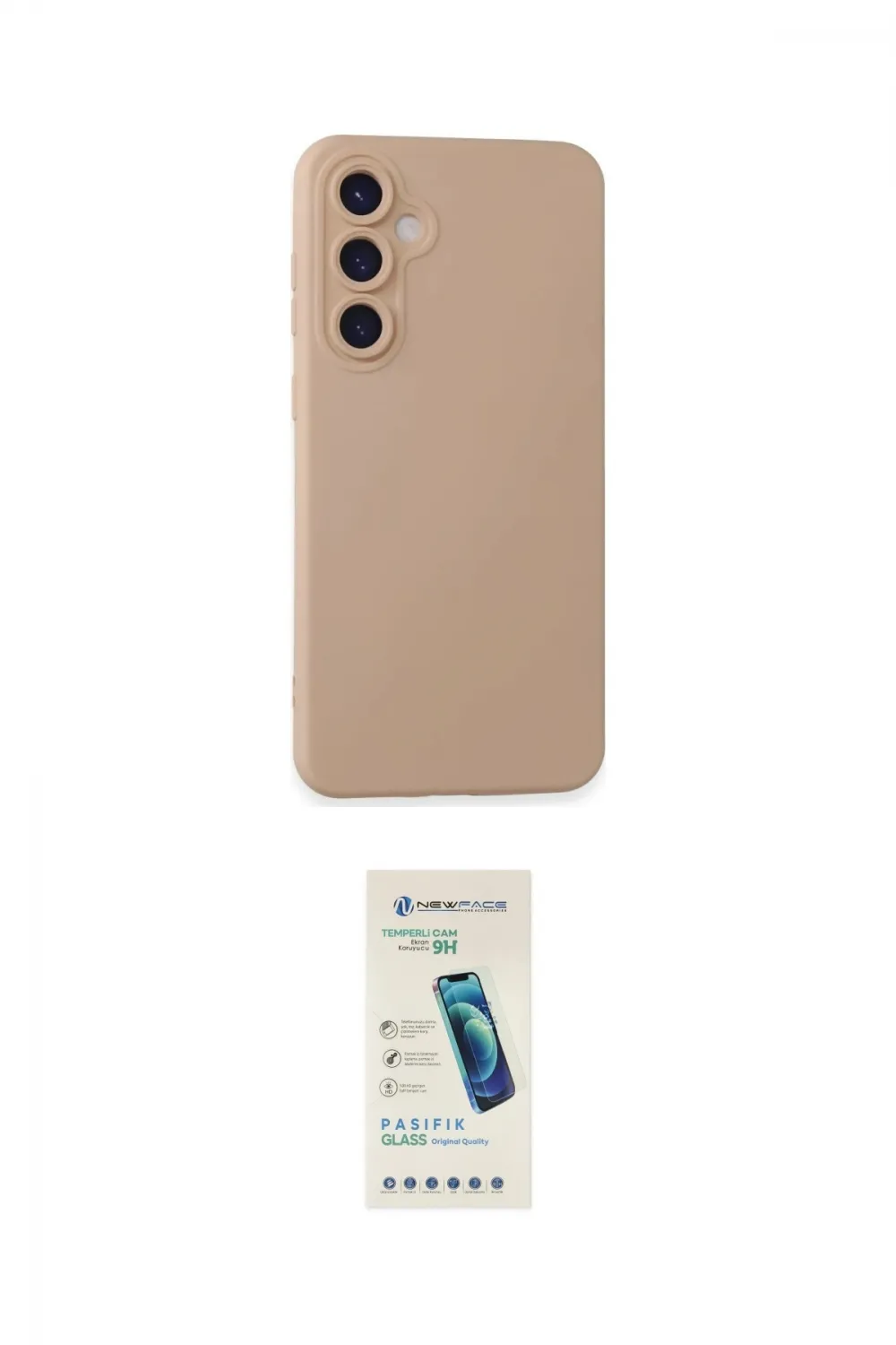 ieg™ Galaxy S24 Plus Kılıf Ahenk Serisi - Şeffaf Pasifik Cam Ekran Koruyucu