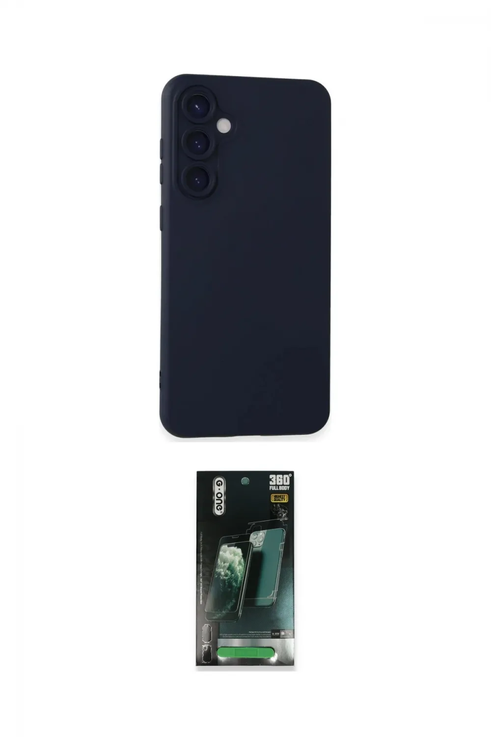 ieg™ Galaxy S24 Plus Kılıf Ahenk Serisi - Siyah 360 Mat Full Body Arka Koruyucu