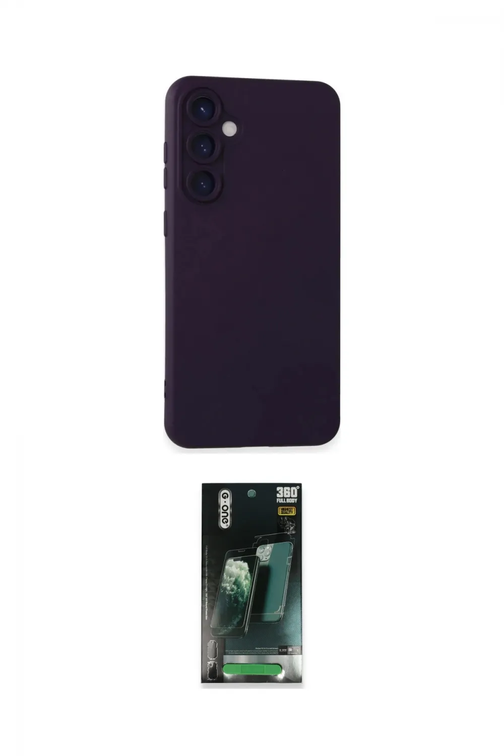 ieg™ Galaxy S24 Plus Kılıf Ahenk Serisi - Siyah 360 Mat Full Body Arka Koruyucu