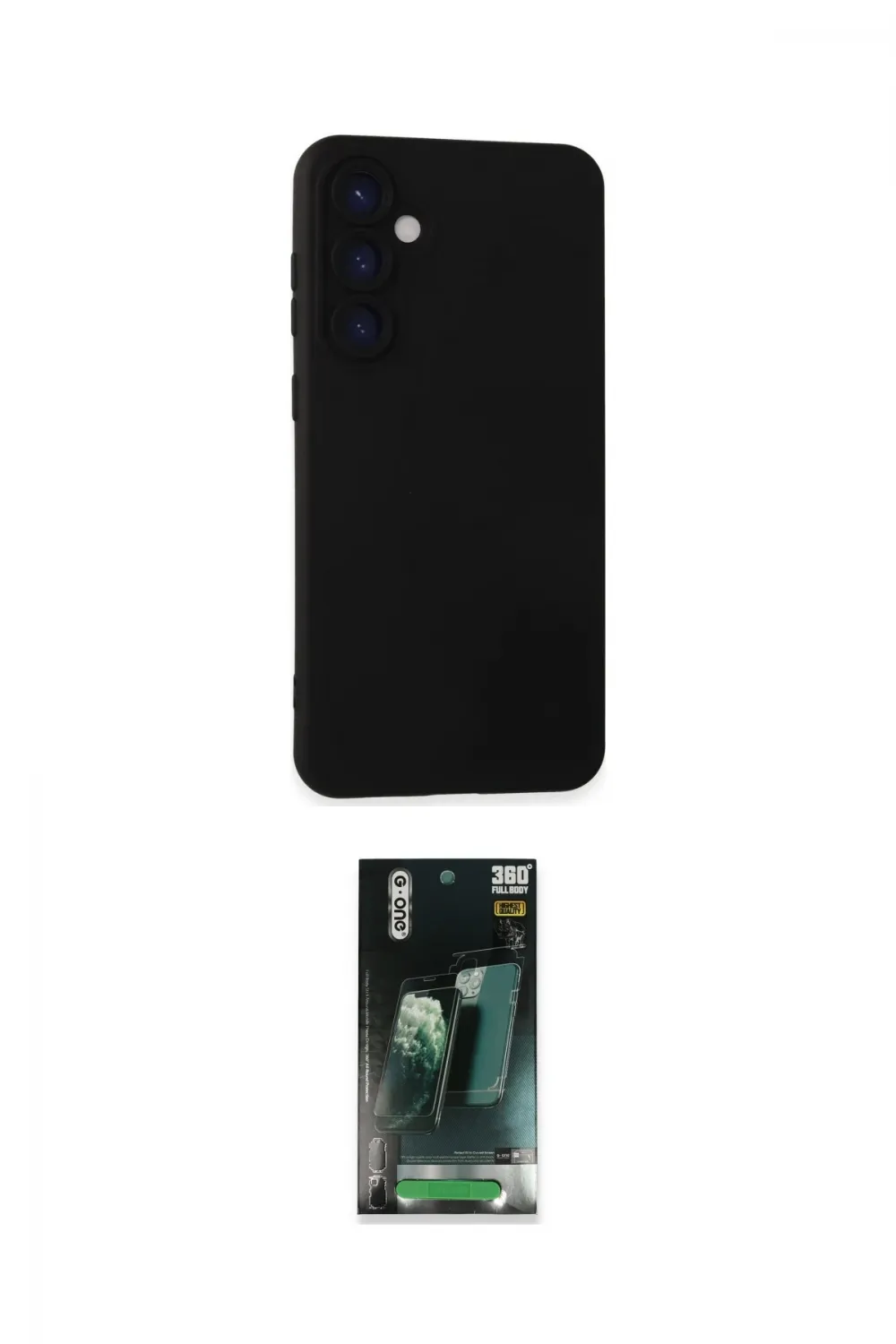 ieg™ Galaxy S24 Plus Kılıf Ahenk Serisi - Siyah 360 Mat Full Body Arka Koruyucu