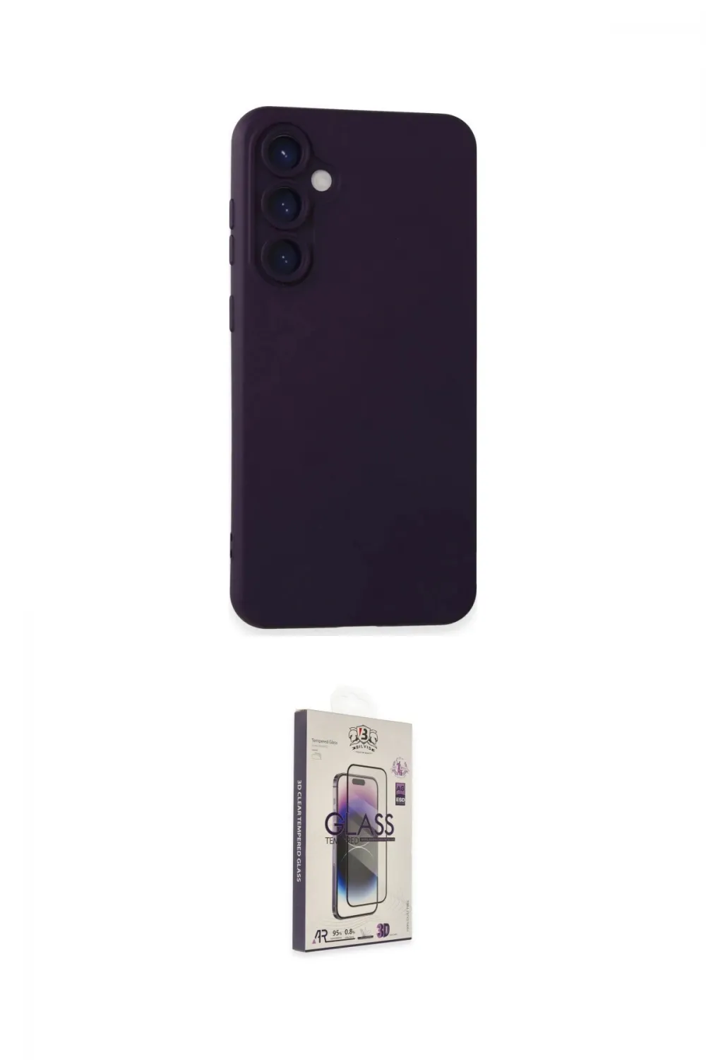 ieg™ Galaxy S24 Plus Kılıf Ahenk Serisi - Siyah Bilvis 3D Cam Ekran Koruyucu