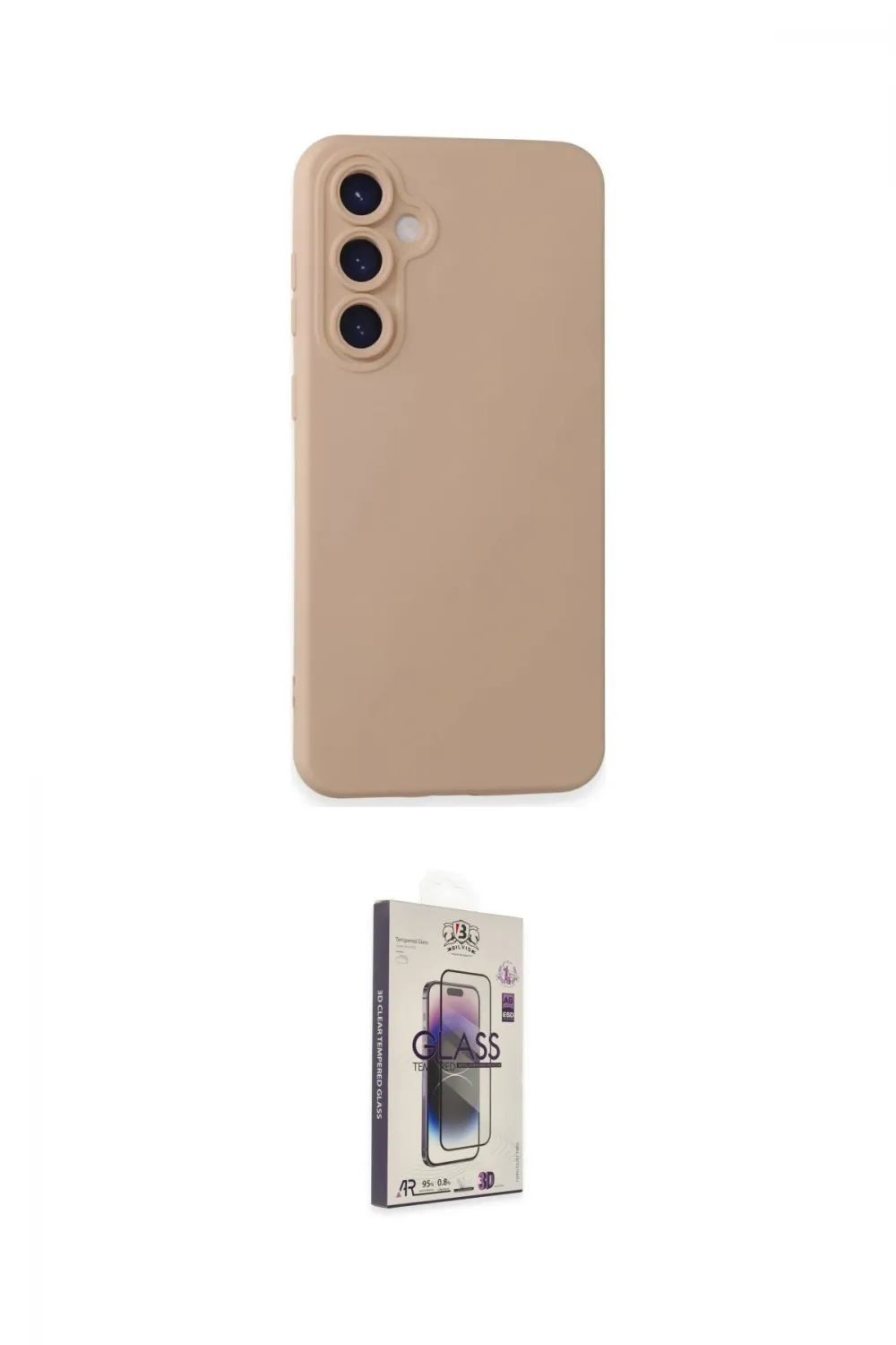 ieg™ Galaxy S24 Plus Kılıf Ahenk Serisi - Siyah Bilvis 3D Cam Ekran Koruyucu