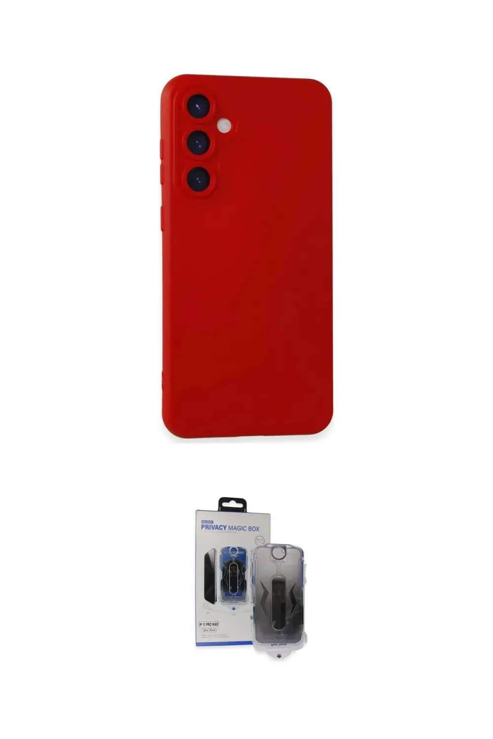 ieg™ Galaxy S24 Plus Kılıf Ahenk Serisi - Siyah Vanessa Magic Hayalet Cam