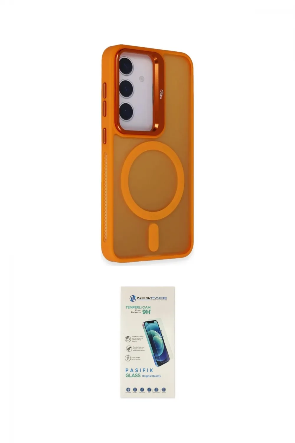 ieg™ Galaxy S24 Plus Kılıf Akış Form - Şeffaf Pasifik Cam Ekran Koruyucu