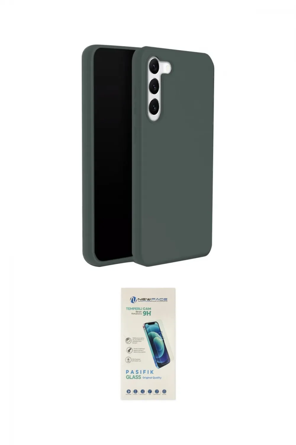 ieg™ Galaxy S24 Plus Kılıf Kozmos Yansıma Özel Seri - Şeffaf Pasifik Cam Ekran Koruyucu