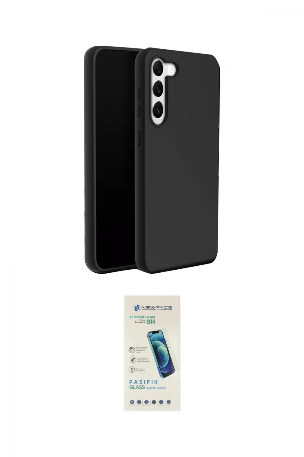 ieg™ Galaxy S24 Plus Kılıf Kozmos Yansıma Özel Seri - Şeffaf Pasifik Cam Ekran Koruyucu