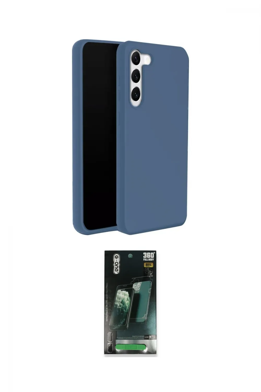 ieg™ Galaxy S24 Plus Kılıf Kozmos Yansıma Özel Seri - Siyah 360 Mat Full Body Arka Koruyucu
