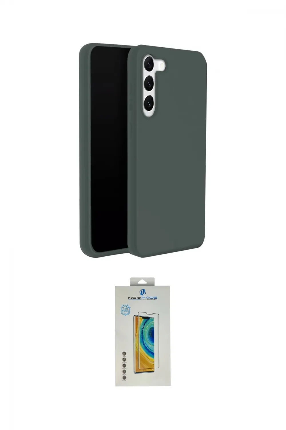 ieg™ Galaxy S24 Plus Kılıf Kozmos Yansıma Özel Seri - Siyah Polymer Nano Ekran Koruyucu