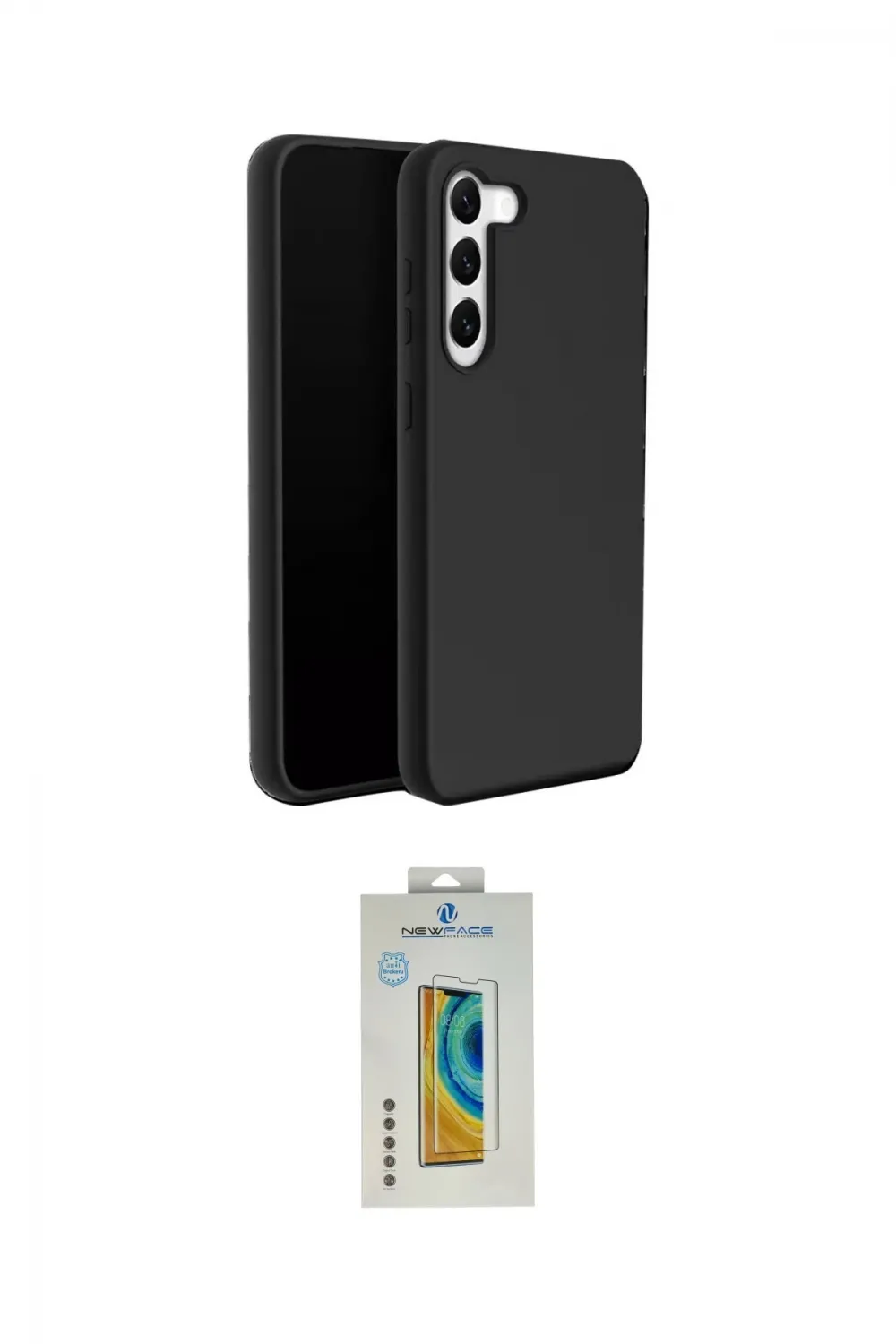 ieg™ Galaxy S24 Plus Kılıf Kozmos Yansıma Özel Seri - Siyah Polymer Nano Ekran Koruyucu