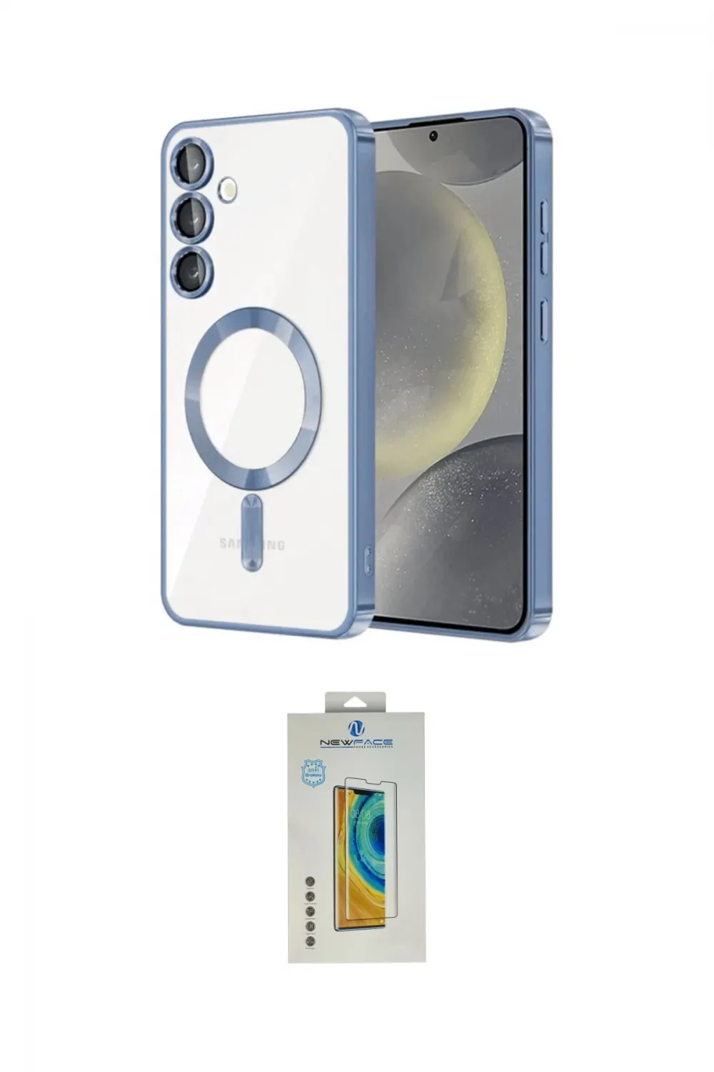 ieg™ Galaxy S24 Plus Kılıf Nova Işık Özel Seri - Siyah Polymer Nano Ekran Koruyucu
