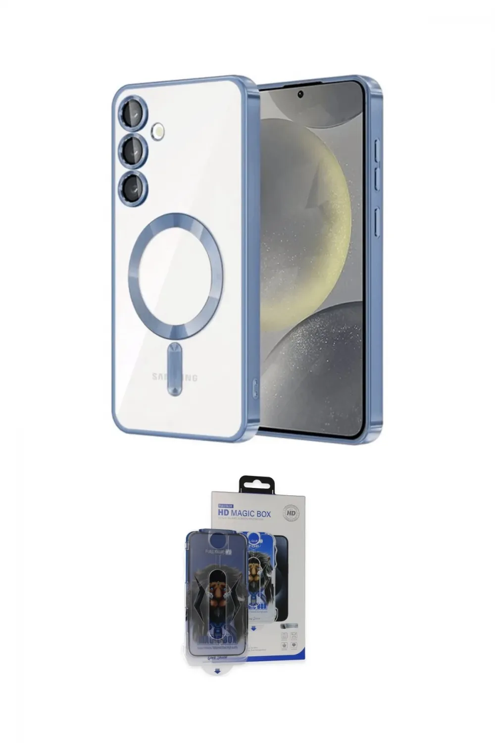 ieg™ Galaxy S24 Plus Kılıf Nova Işık Özel Seri - Siyah Vanessa Magic Cam