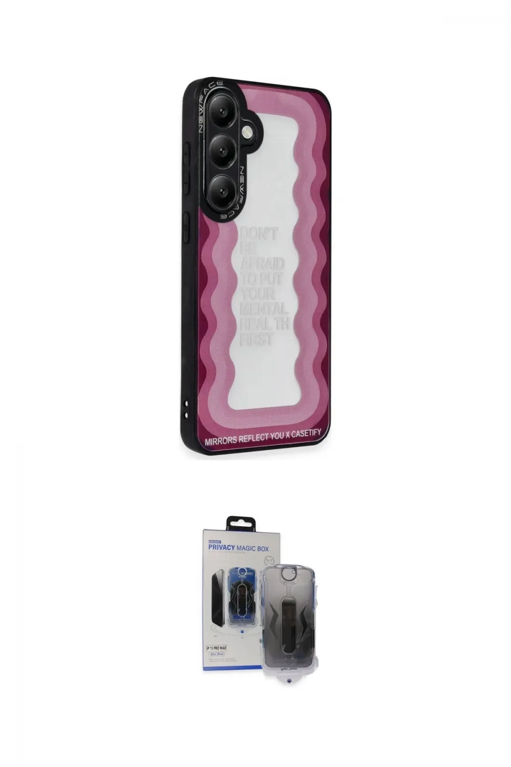 ieg™ Galaxy S24 Plus Kılıf Odak Klasik Serisi - Siyah Vanessa Magic Hayalet Cam