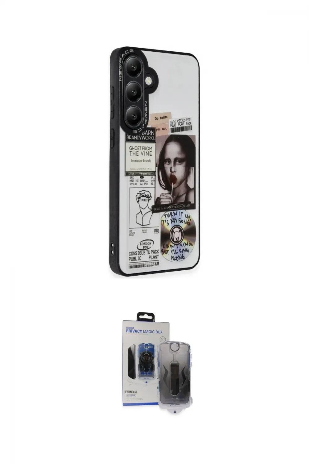 ieg™ Galaxy S24 Plus Kılıf Odak Klasik Serisi - Siyah Vanessa Magic Hayalet Cam