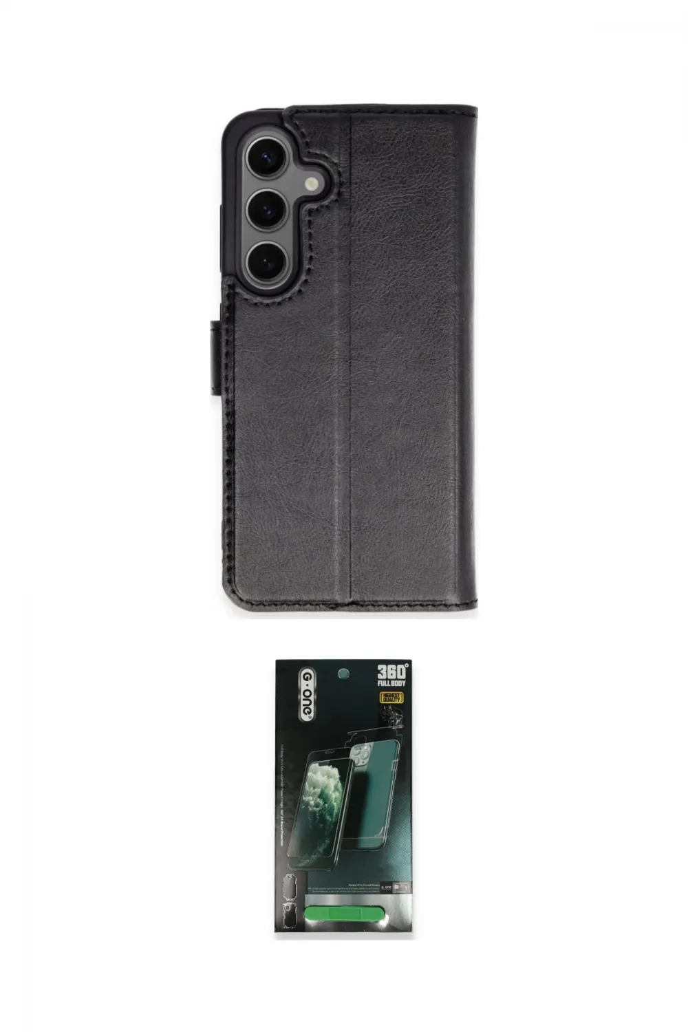 ieg™ Galaxy S24 Plus Kılıf Siluet Işık Serisi - Şeffaf 360 Full Body Arka Koruyucu