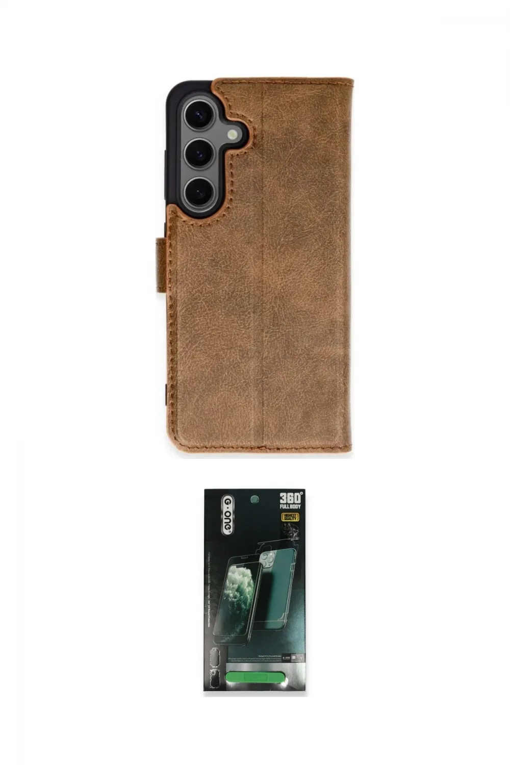 ieg™ Galaxy S24 Plus Kılıf Siluet Işık Serisi - Şeffaf 360 Full Body Arka Koruyucu