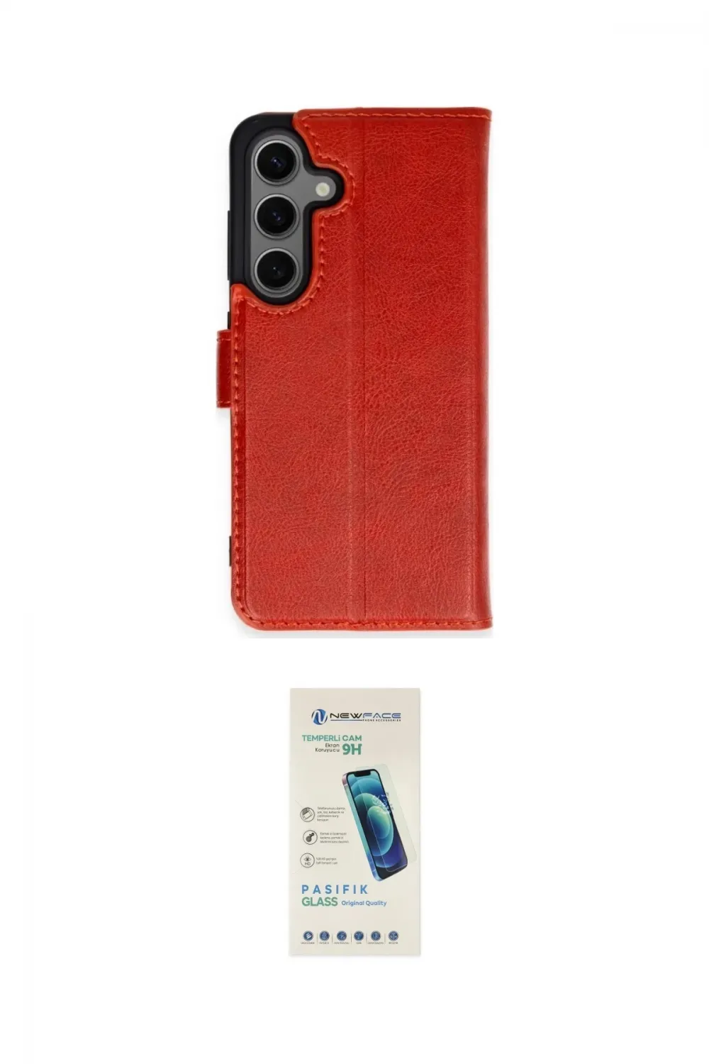 ieg™ Galaxy S24 Plus Kılıf Siluet Işık Serisi - Şeffaf Pasifik Cam Ekran Koruyucu
