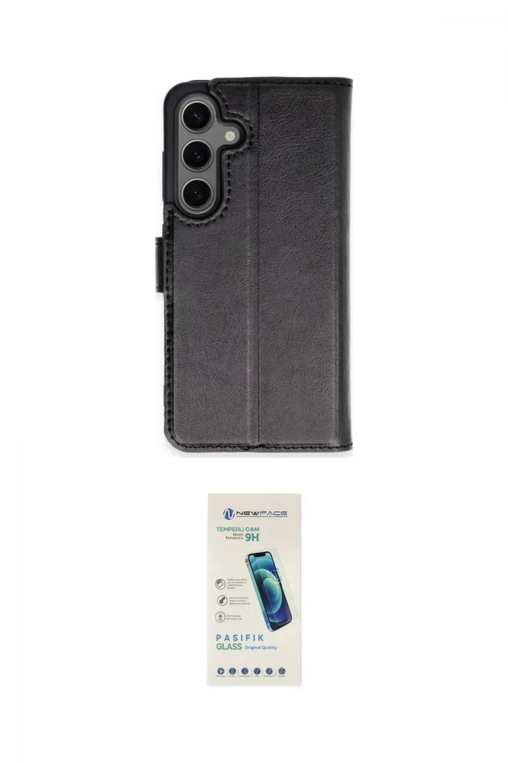 ieg™ Galaxy S24 Plus Kılıf Siluet Işık Serisi - Şeffaf Pasifik Cam Ekran Koruyucu