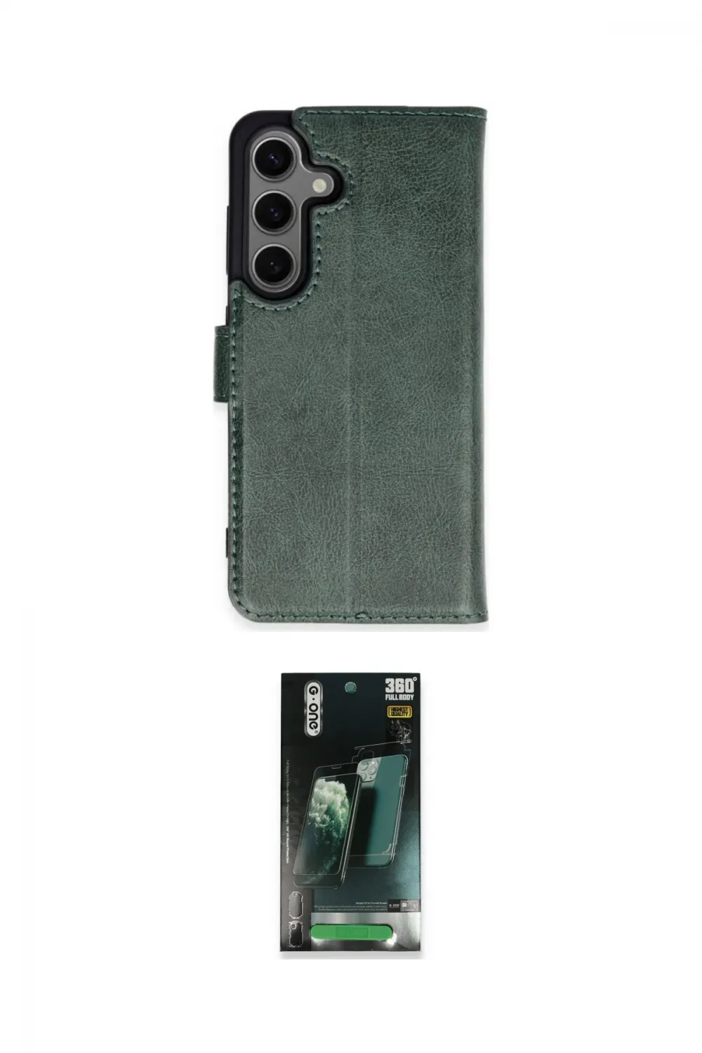 ieg™ Galaxy S24 Plus Kılıf Siluet Işık Serisi - Siyah 360 Mat Full Body Arka Koruyucu