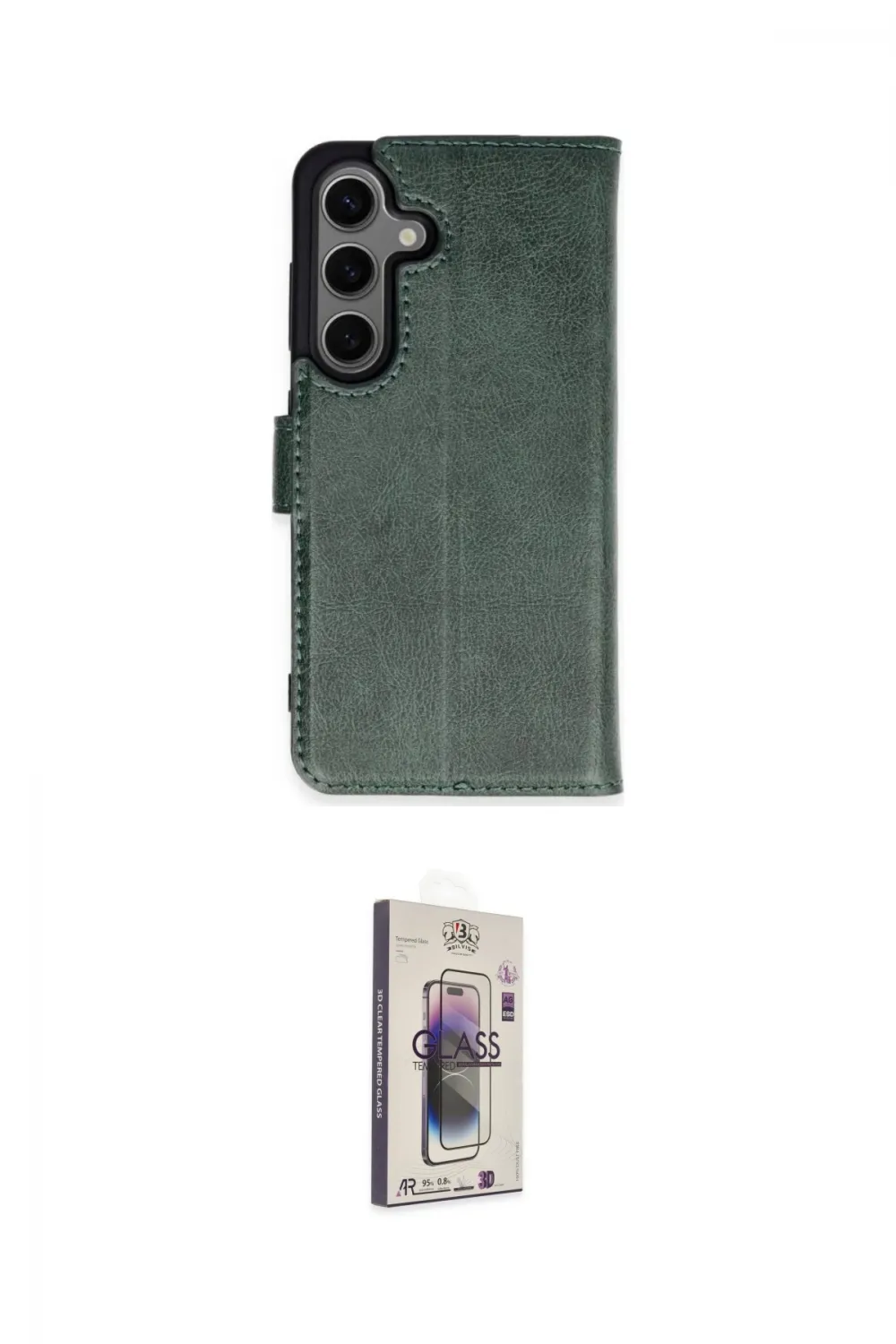 ieg™ Galaxy S24 Plus Kılıf Siluet Işık Serisi - Siyah Bilvis 3D Cam Ekran Koruyucu