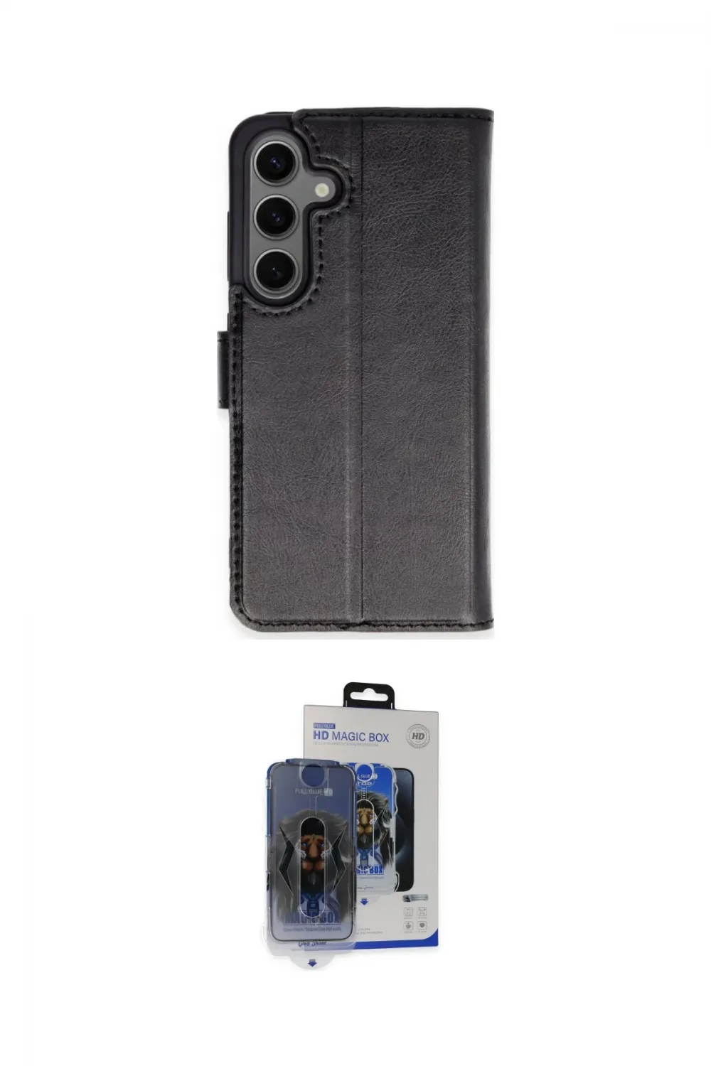 ieg™ Galaxy S24 Plus Kılıf Siluet Işık Serisi - Siyah Vanessa Magic Cam
