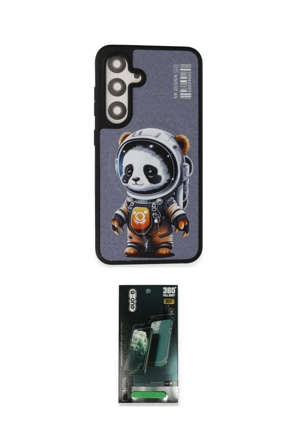 ieg™ Galaxy S24 Plus Kılıf Siluet Modern Özel Seri - Şeffaf 360 Full Body Arka Koruyucu