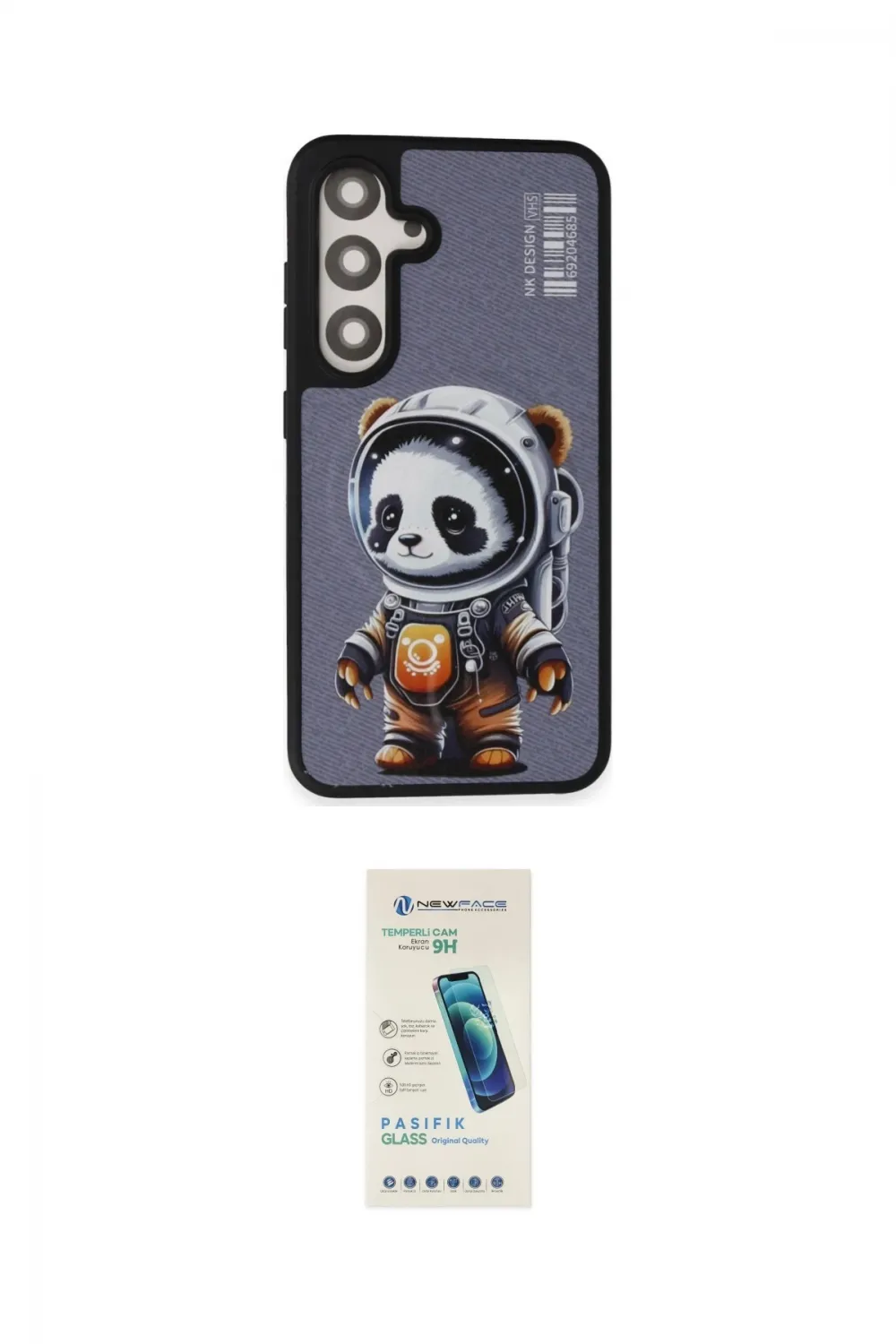 ieg™ Galaxy S24 Plus Kılıf Siluet Modern Özel Seri - Şeffaf Pasifik Cam Ekran Koruyucu
