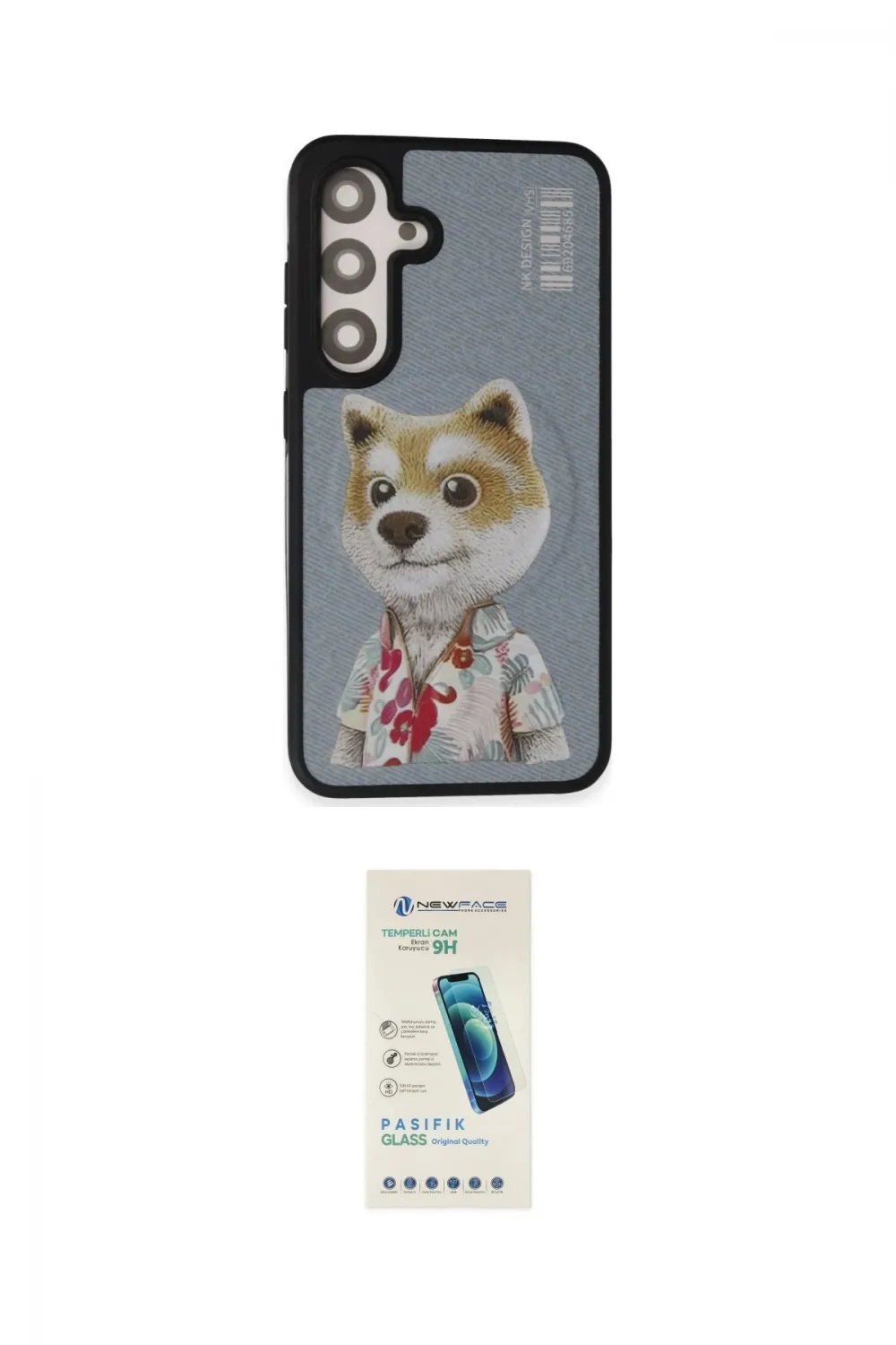ieg™ Galaxy S24 Plus Kılıf Siluet Modern Özel Seri - Şeffaf Pasifik Cam Ekran Koruyucu