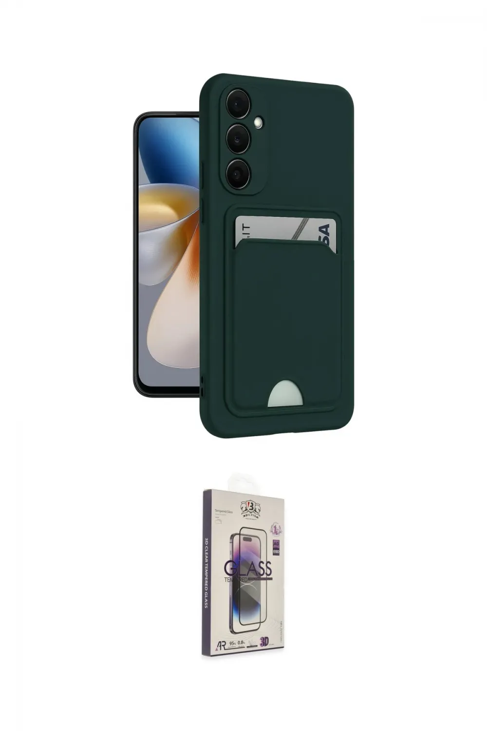 ieg™ Galaxy S24 Plus Kılıf Vadi Çizgi Prime - Siyah Bilvis 3D Cam Ekran Koruyucu