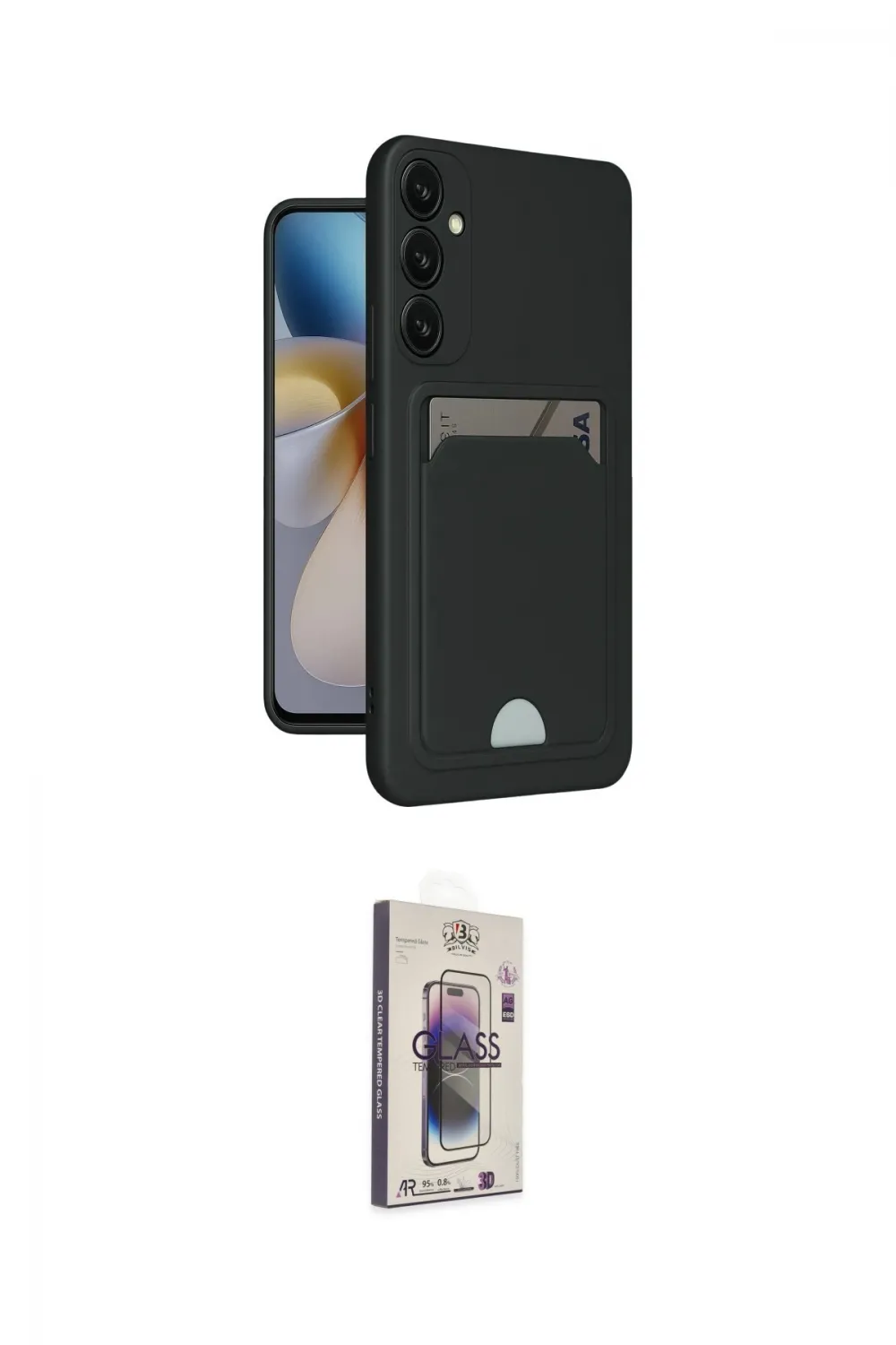 ieg™ Galaxy S24 Plus Kılıf Vadi Çizgi Prime - Siyah Bilvis 3D Cam Ekran Koruyucu
