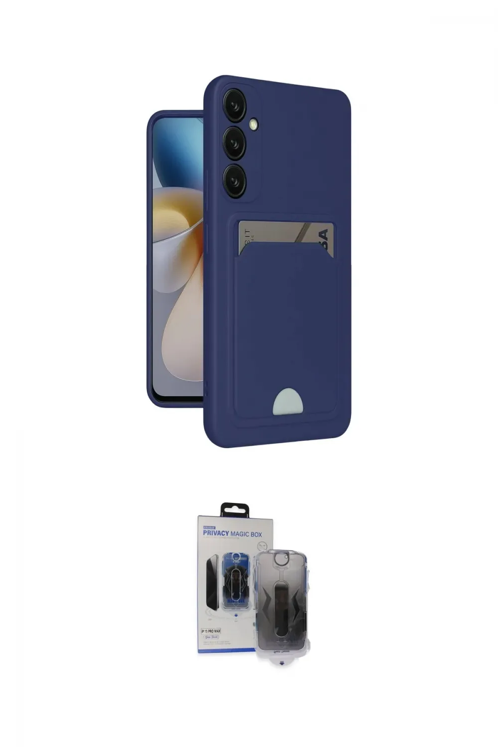 ieg™ Galaxy S24 Plus Kılıf Vadi Çizgi Prime - Siyah Vanessa Magic Hayalet Cam