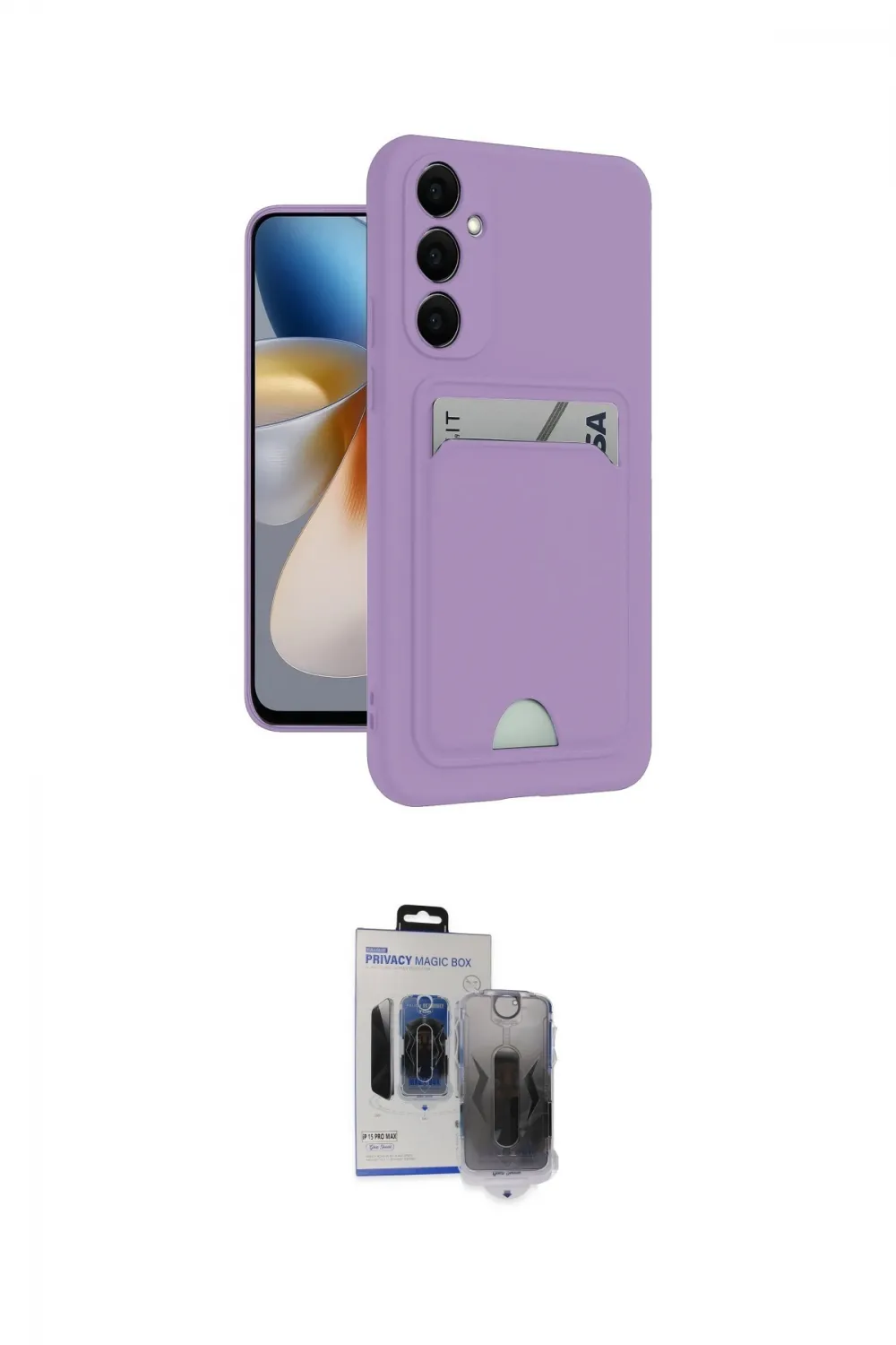 ieg™ Galaxy S24 Plus Kılıf Vadi Çizgi Prime - Siyah Vanessa Magic Hayalet Cam