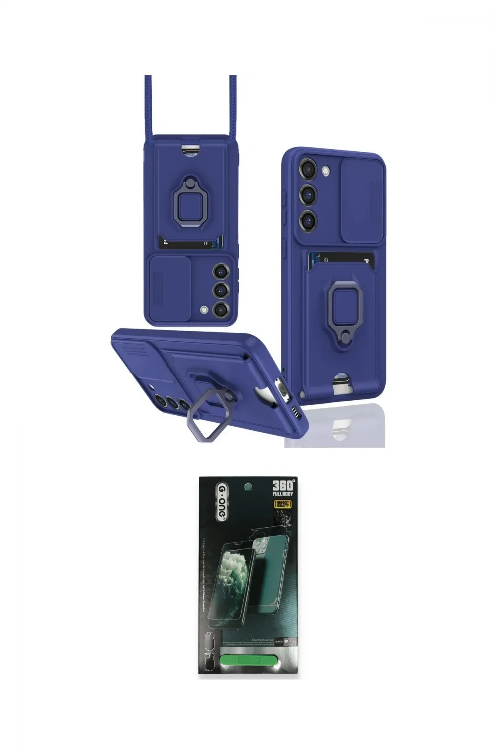 ieg™ Galaxy S24 Plus Kılıf Vadi Form Prime - Şeffaf 360 Full Body Arka Koruyucu