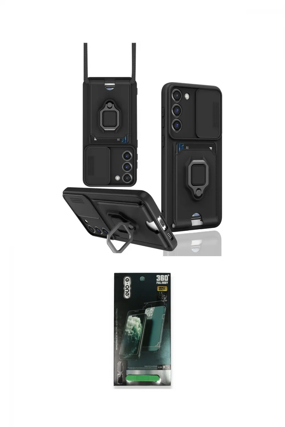 ieg™ Galaxy S24 Plus Kılıf Vadi Form Prime - Şeffaf 360 Full Body Arka Koruyucu